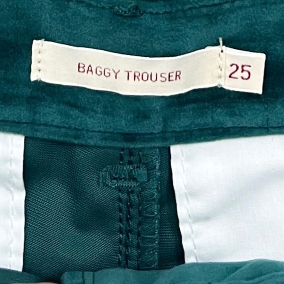 NWT Levi’s Baggy Velvet Trouser Pants in Dark Green - Picture 9 of 12